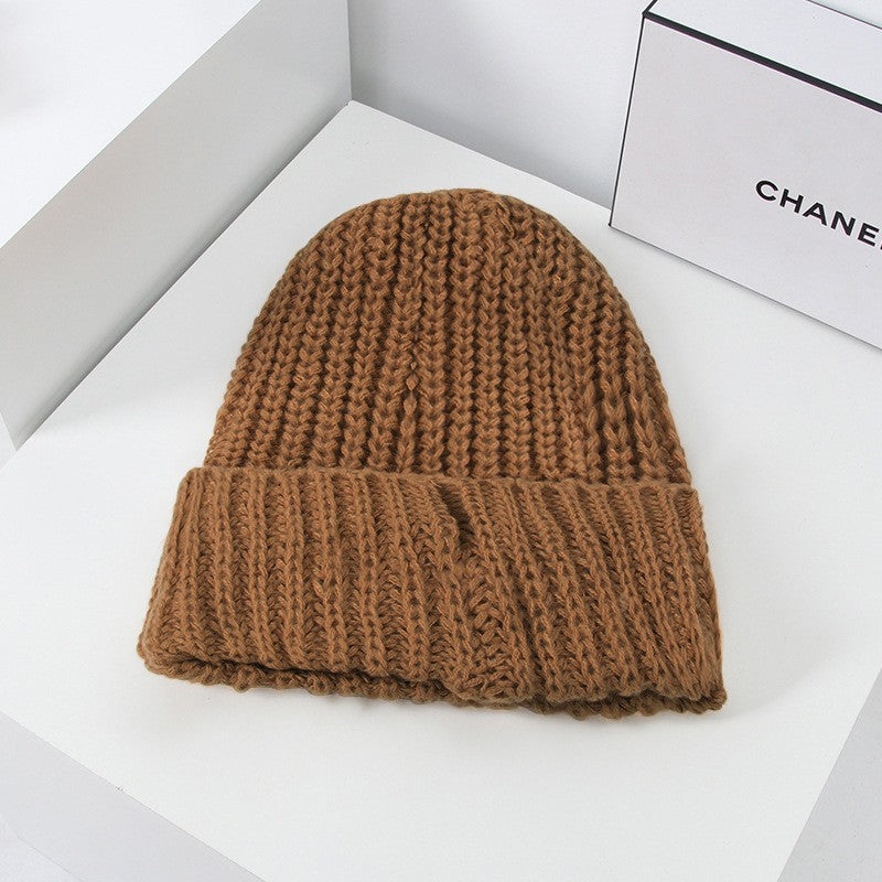 Women's Huge Wool Knitted Hat With Big Circumference