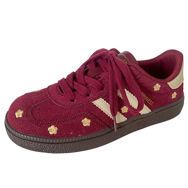 Women's Flat Casual Lace Up German Training Shoes