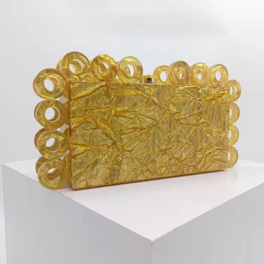 Dame Clutch med Rundt Design