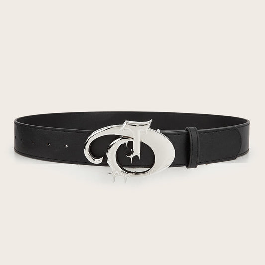 Jeans Belt Decoration New Versatile Casual Belt Smooth Buckle Korean Simple
