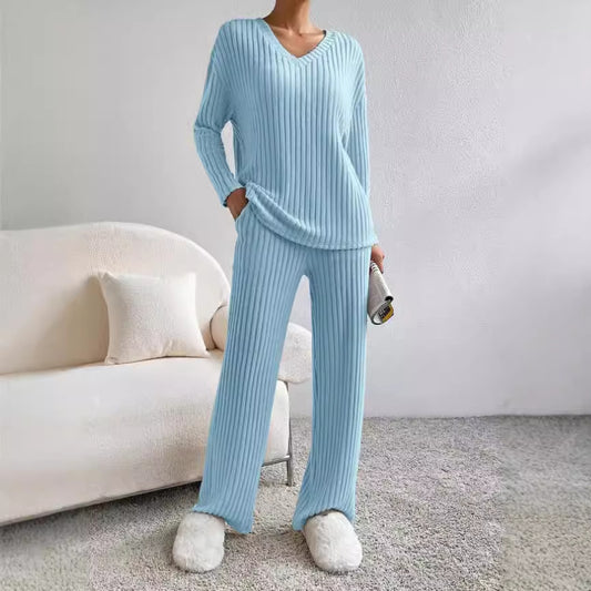 Women's Straight-leg Pants Elegant Loose Suit
