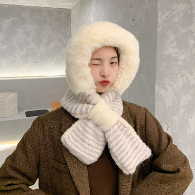 Warm Lei Feng Hat Women's Plush Knitting