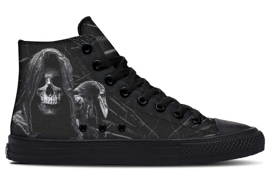 Printed Couple High-top Canvas Shoes