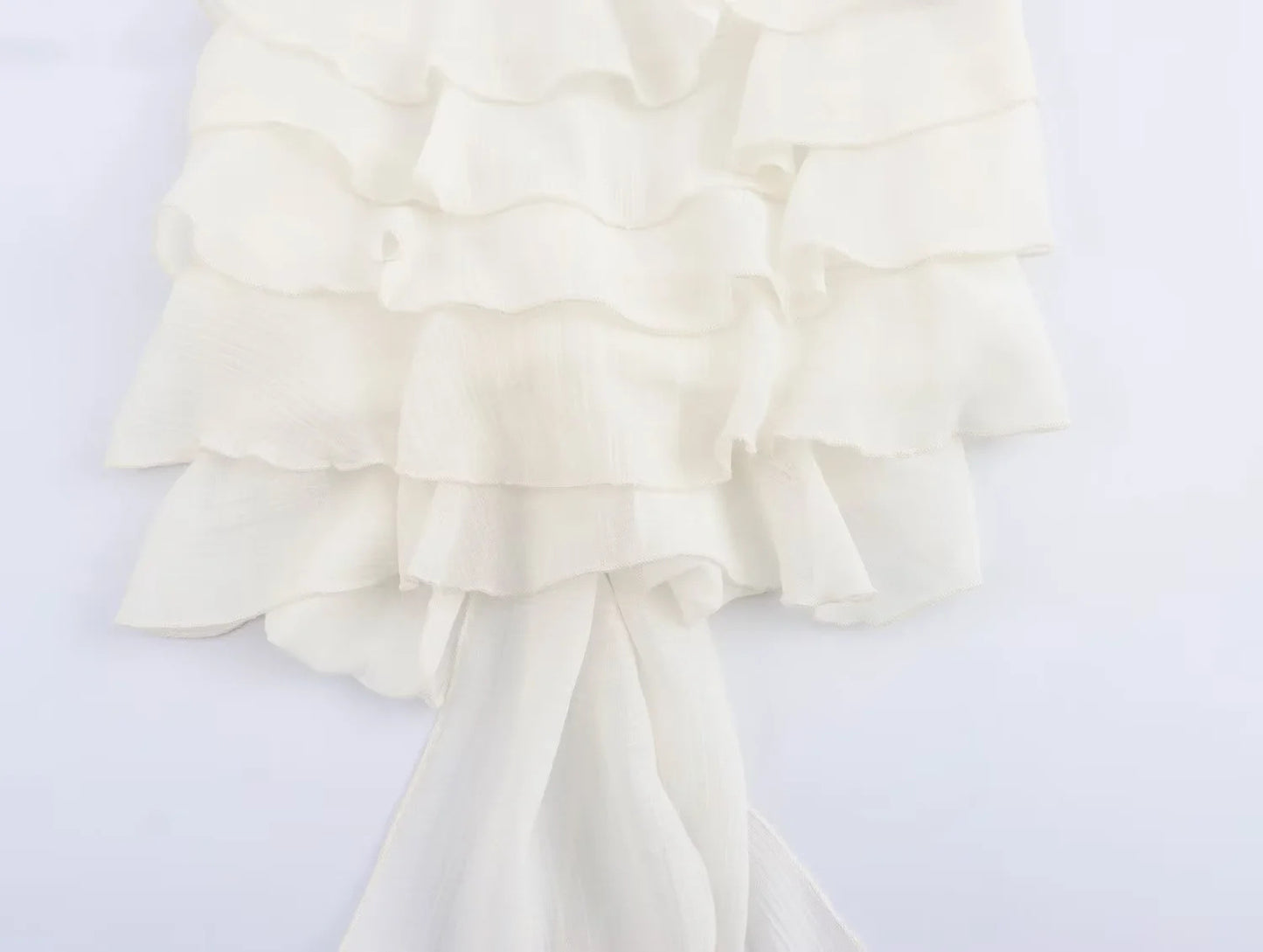 Design All-match Laminated Decoration Hanging Collar Top