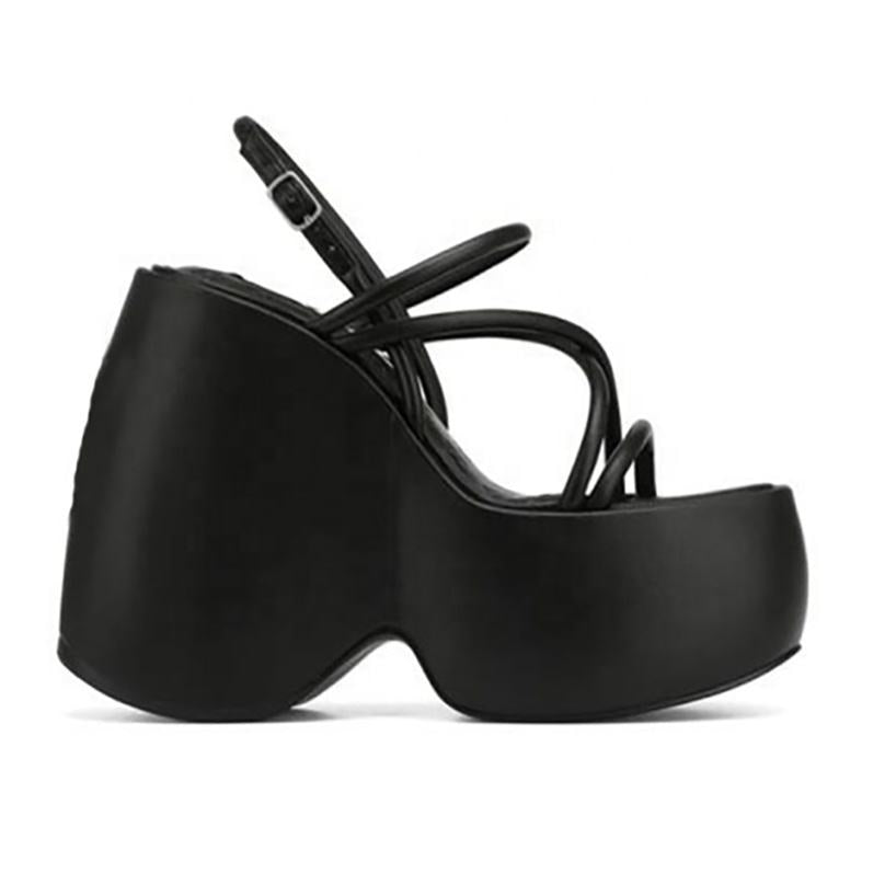 High Heel Sandals Women's Striped Plus Size Shoes
