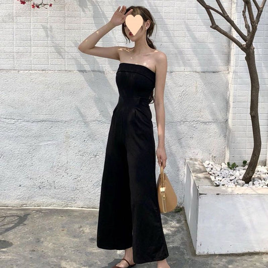 New Slim Fit Tube Top Jumpsuit Women