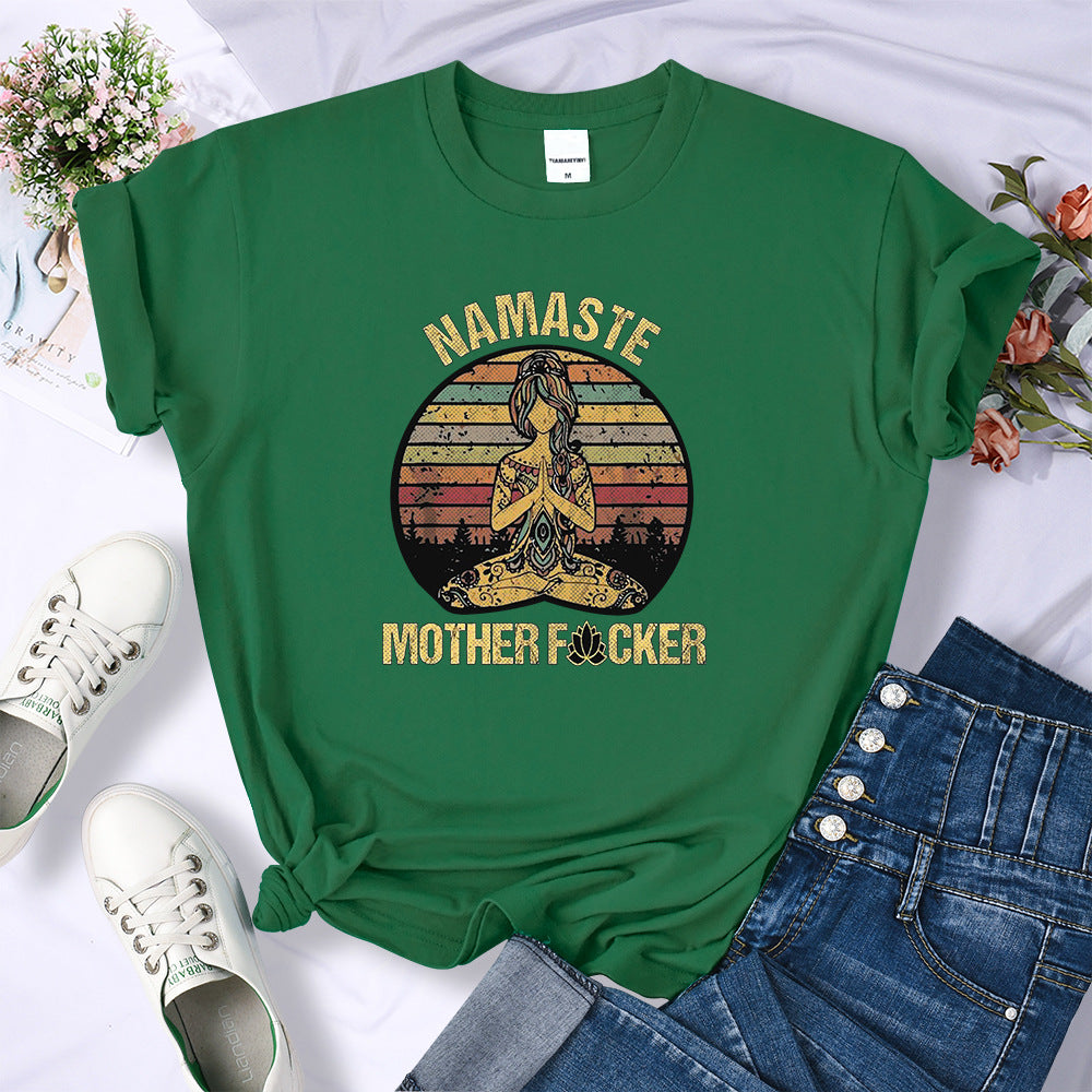 Retro Hermitage Mother T-shirt Fashionable Breathable Casual
