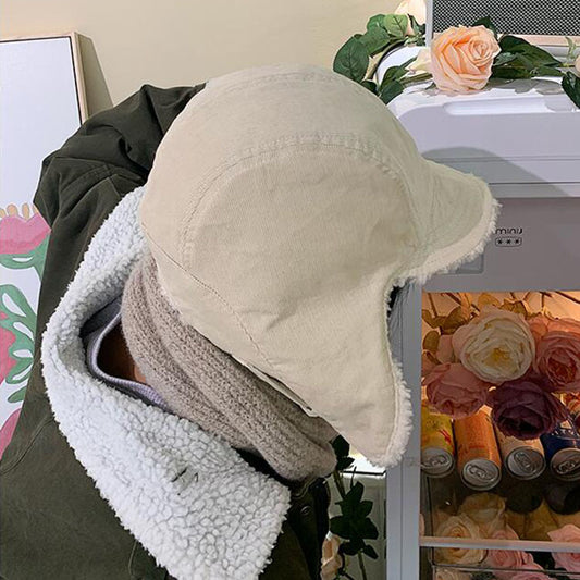 Ladies Vintage Fleece Ear Guards Hat
