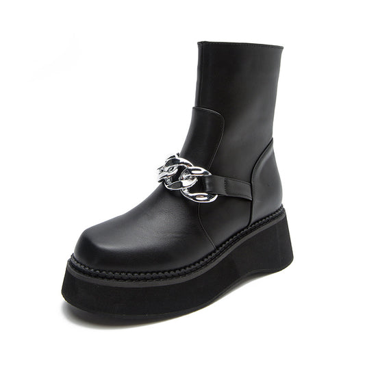 British Style Mid-tube Motorcycle Boots