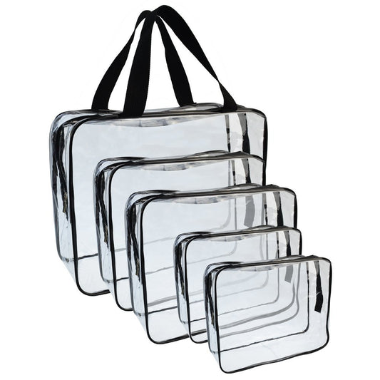 Pvc Waterproof Wash Cosmetic Bag Three-piece Set