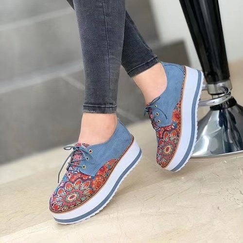 Plus Size Wedge Platform Women's Casual Muffin Bottom Shoes