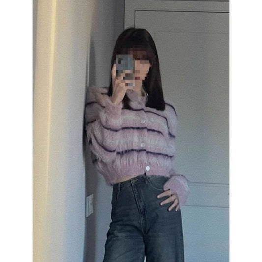 Small Short Coat Soft Glutinous Long Wool Top