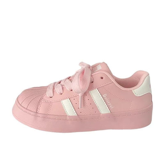 Shell Toe Casual Sneakers For Students Womens