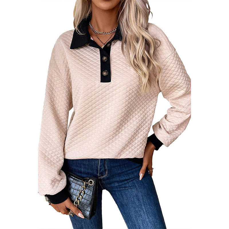 Winter Casual Pullover Top Long Sleeve