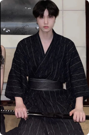 Mens Japanese-style Summer Yukata Japanese-style Loungewear