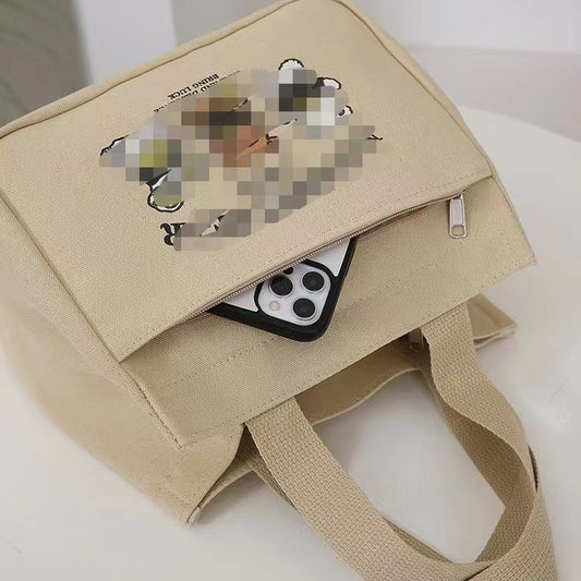 Canvas Handbag Carry Out Storage