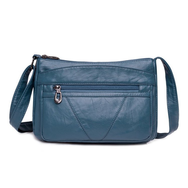 New Trendy One Shoulder Women's Soft Leather Messenger Bag