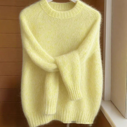 Soft Cozy Loose-fitting Casual Thin Knit Sweater