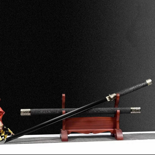 Taizong Integral Tang Dynasty Horizontal Sword High Manganese Steel Self-Defense Cold Weapon Collection-Grade Unsharpened