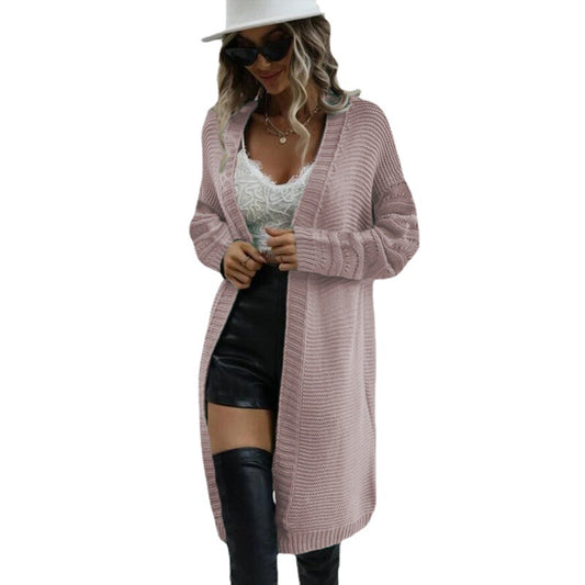 Autumn And Winter New Long Sweater Coat Knitted Cardigan