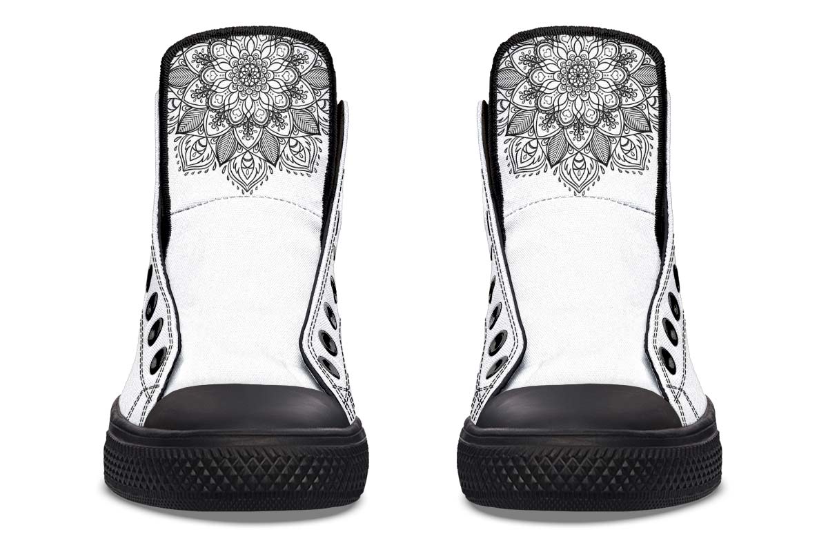 Printed Couple High-top Canvas Shoes