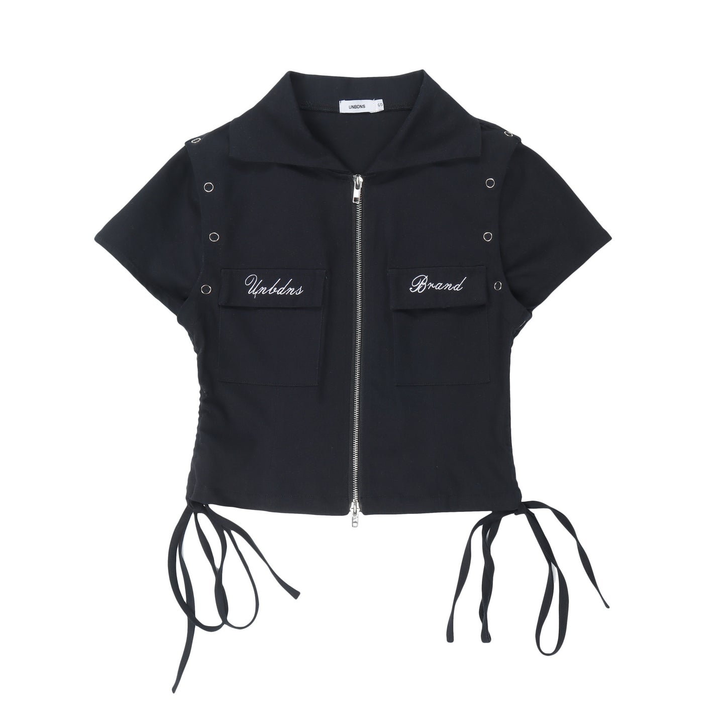 Summer Niche Trendy Design Street Trendy Slim Short Zipper