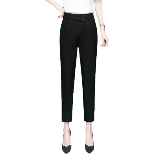 Women's Nine Point High Waist Slim Harem Pants