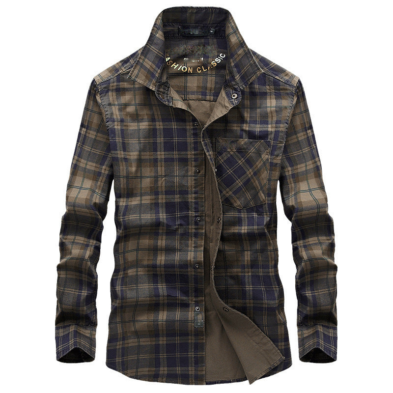 Men's Plaid Long Sleeve Shirt