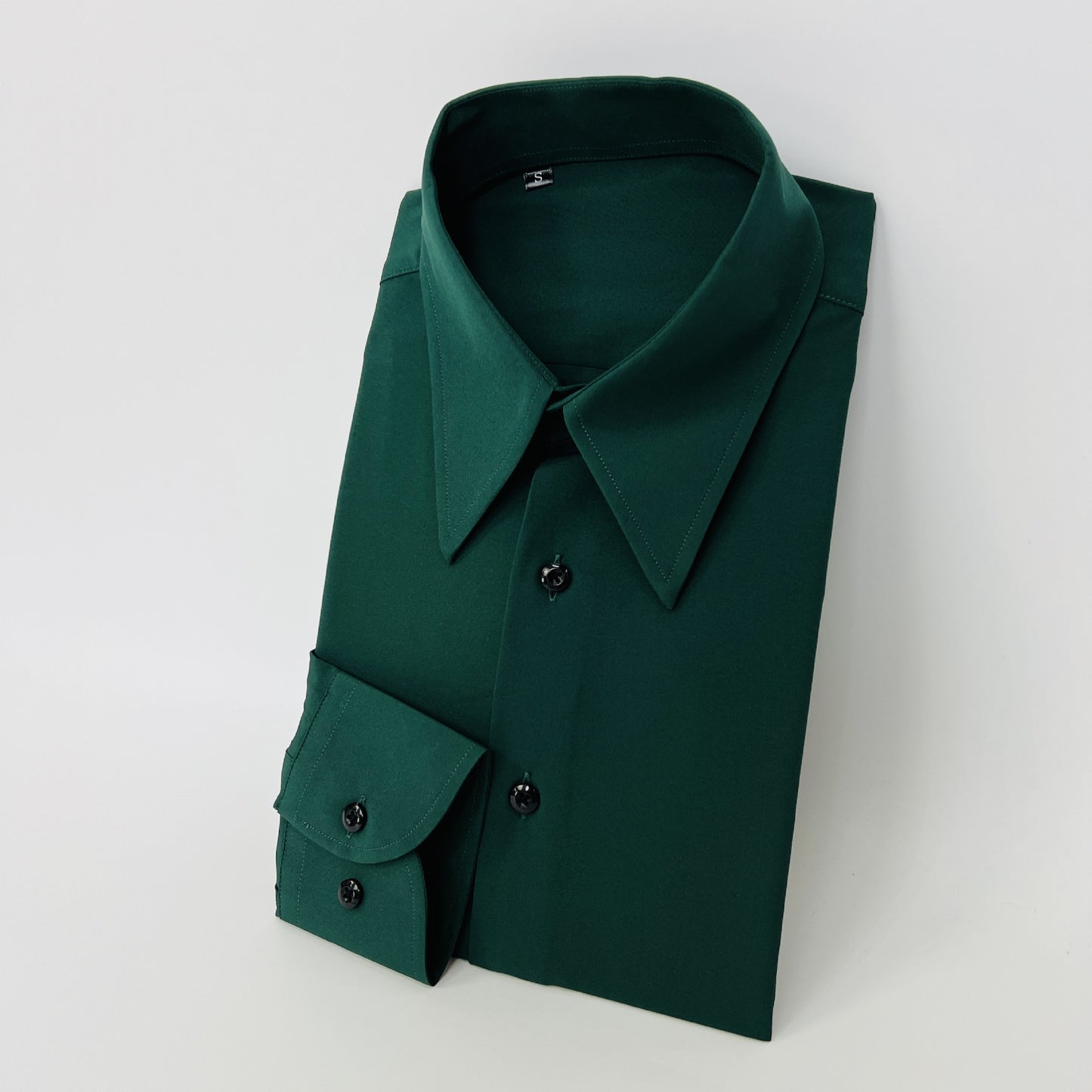 Men's Retro Solid Color Long Sleeve Shirt
