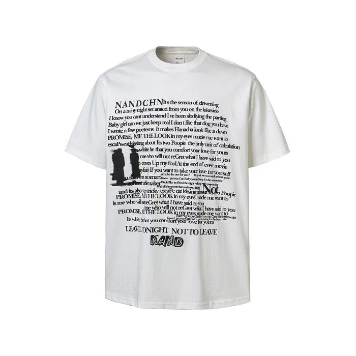 American High Street Letter Print Short-sleeve