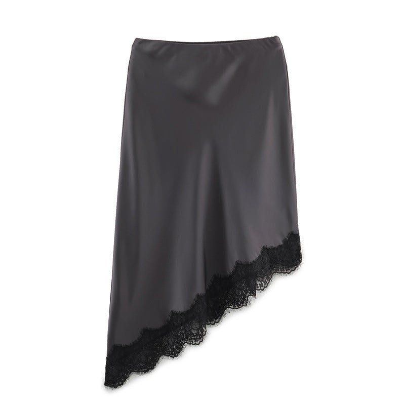 Elegant Silk-textured Skirt For Women