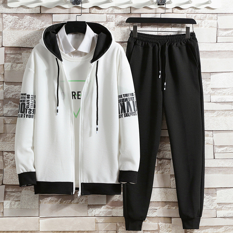 Sweater Suit Men's Korean Version Trend Loose Casual