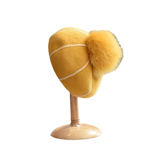Pumpkin Wool Beret Women's Autumn And Winter