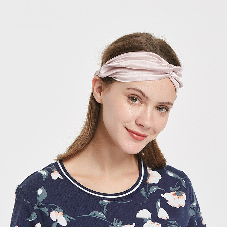 Silk Headband Embellished With Silk Fabric
