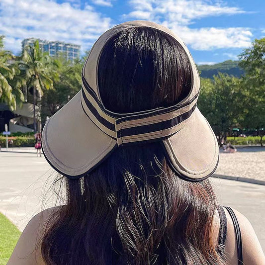 Women's Outdoor UV Protection Too Brim Sun Visor Empty Top Hat