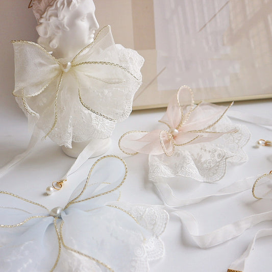 Cat Dog Lace Saliva Bow Jewelry