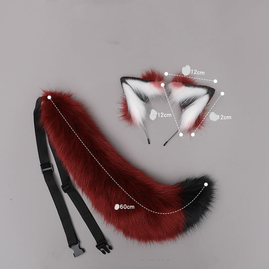One Piece Dropshipping Handmade JK Headdress Lolita Headband Line Winder Fenille Cosplay Animal Ears Beast Tail Suit