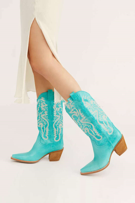 Artificial PU European And Beautiful Leather Sleeve Martin Boots