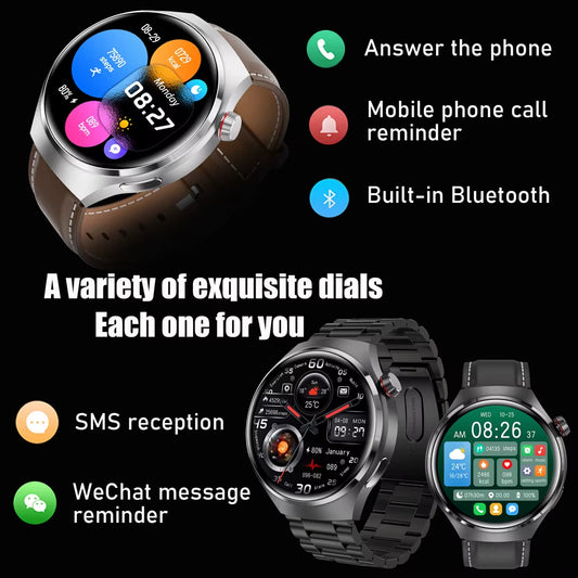 Smart Watch Gt4Pro Step Counting Distance Tracking Wireless Call Smart Watch Sleep Monitoring Full Touch Sports Smart Watch Male