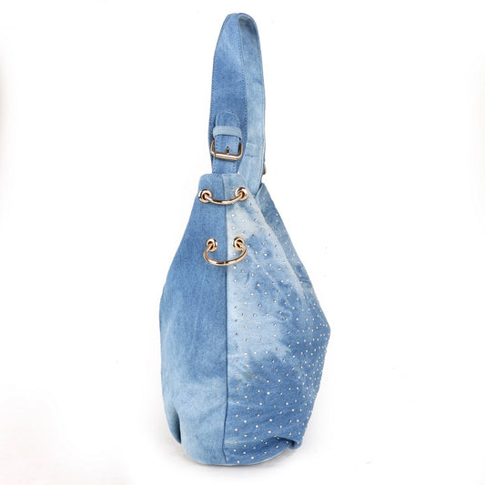 Mode Denim Lærred Énskuldret Budtaske