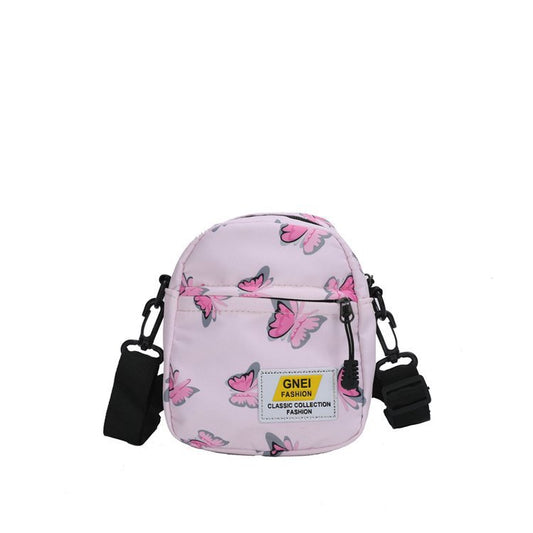 Spring And Summer Women's Bag Fashion Printed Nylon Fabric Travel Out Shoulder Crossbody