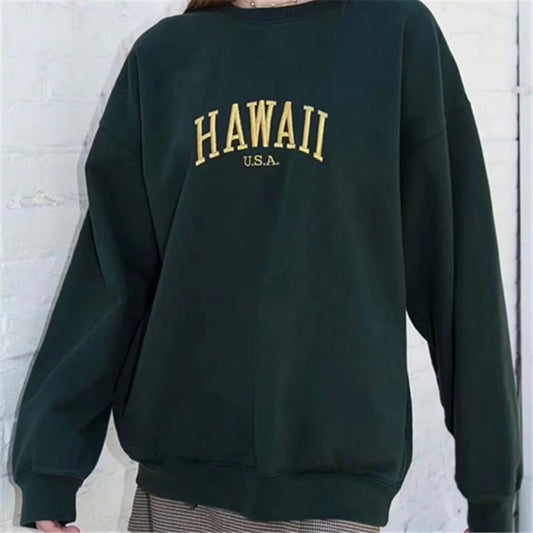 Women's Lazy Style Alphabet Pullover Sweater