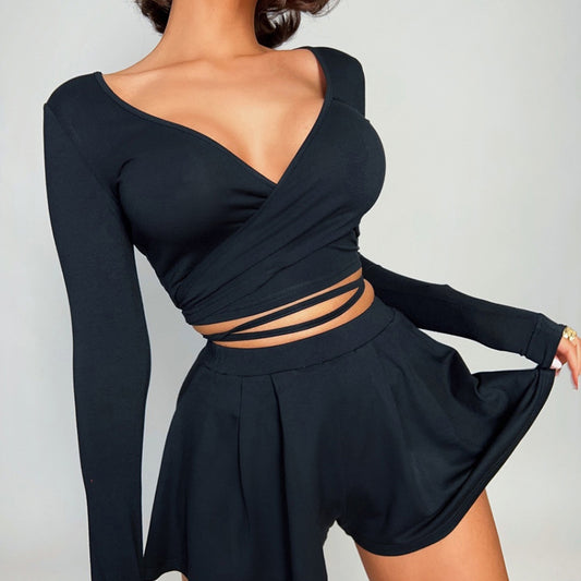 Fashionable European And American-style Two-piece Pajama Set