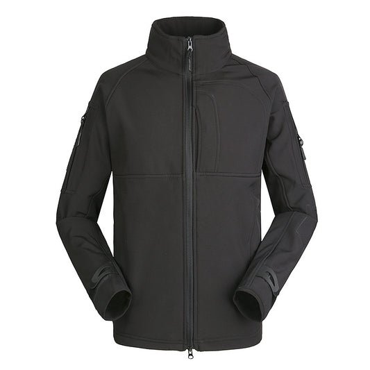 Outdoor Jacket Coat Men's Thin Commander Stand Collar Loose