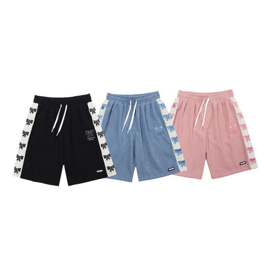 Fashion Corduroy Casual Couple Shorts Student
