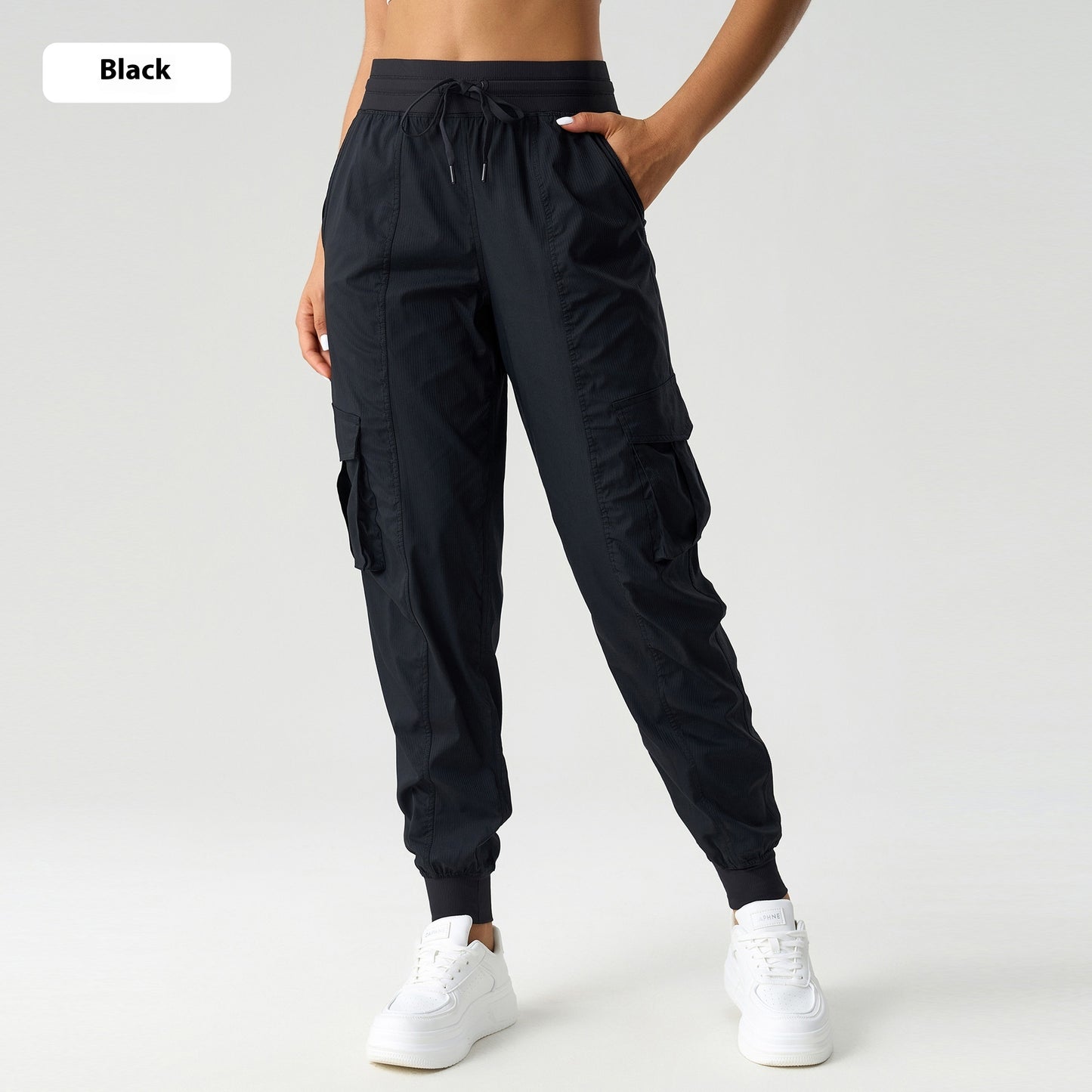 Outdoor Loose Tappered Mid-waist Overalls Women's Thin Quick-drying Breathable