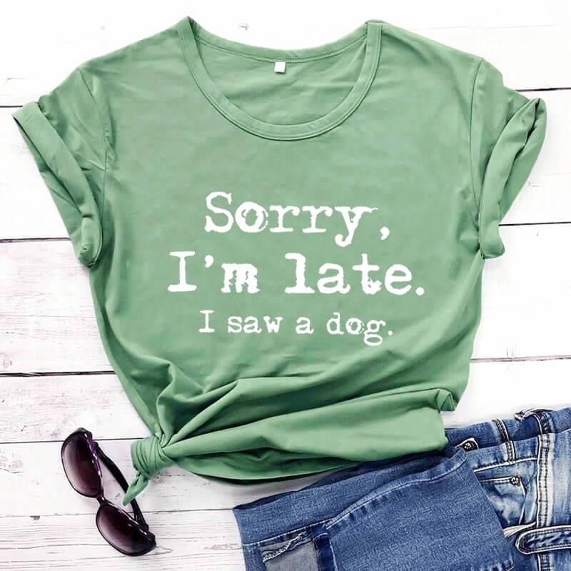 Letters Women's Printed Short Shirts Fabrics