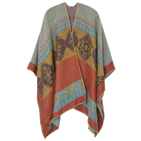 Ethnic Style Warm Wear Lunch Break Talma