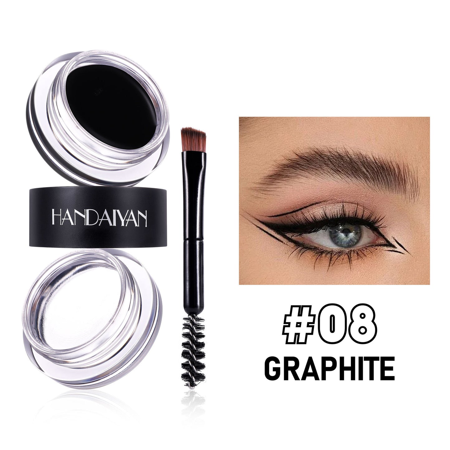 Effective Waterproof 2-in-1 8-color Eyebrow Cream