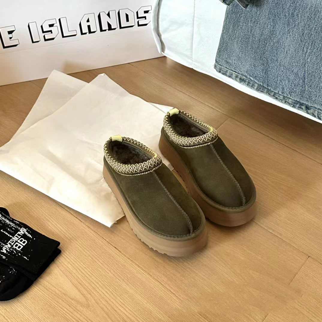 Slip-on "dovne mennesker" forhøjer bunden folk snestøvler
